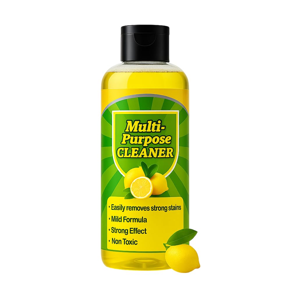 ELHAE Multi-Purpose Cleaner Lemon Fresh | Removes Tough Stains | Safe on Multiple Surfaces | Mild & Non-Toxic Formula | Kitchen, Floor, Bathroom, Glass, Tile Surface Cleaning Liquid