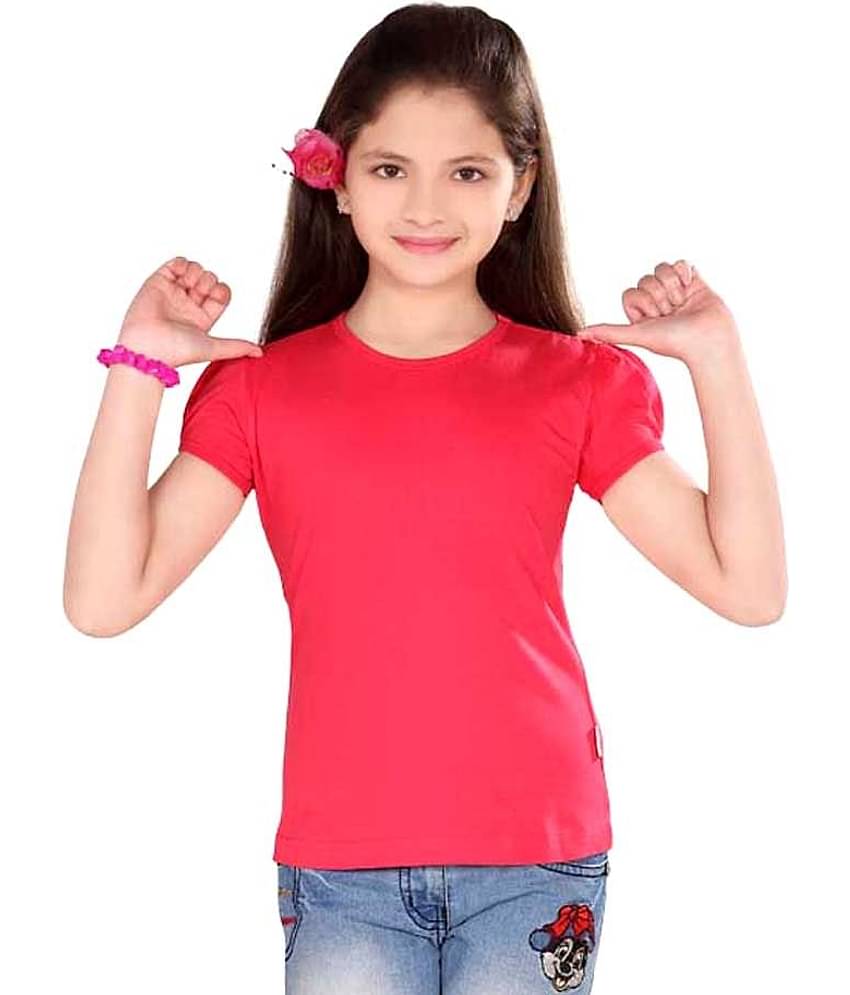 Sini Mini Pack of 1 Girls 100% Cotton Tops ( Blue )