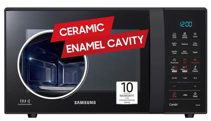 Samsung 21 L, Convection Microwave Oven (CE73JD-B1/XTL, Black, Various Cooking Modes, Pre heat, Eco Mode, Power Defrost, Auto Cook, Wire Rack, Ceramic Enamel Cavity with 10 year warranty) Samsung 21 L, Convection Microwave Oven (CE73JD-B1/XTL, Black, Var