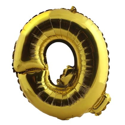 16" Letter Q Golden Balloon 16" Letter Q Golden Balloon