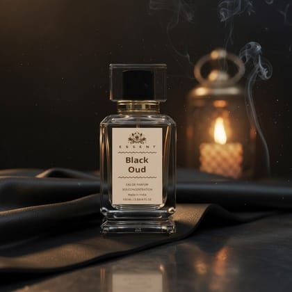 Essent Perfumes Black Oud Eau de Parfum (EDP) – Intense Dark Oud Woody Long Lasting Perfume – Unisex Fragrance