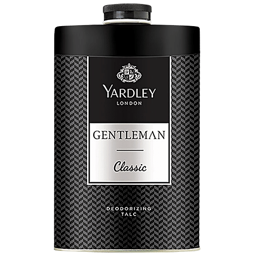 Yardley London Gentleman Classic Deodorizing Talc - Refreshing, 250 g