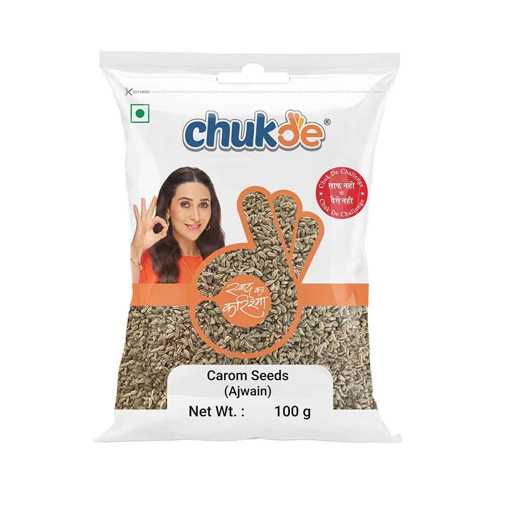 Chukde Spices Ajwain Sabut (Carom Seeds Whole) 100g pack of 2