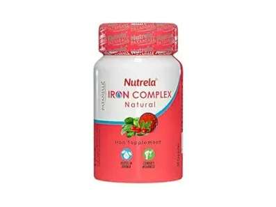 Nutrela Iron Complex- Vegetarian Natural Capsules by Patanjali (30 Capsules)