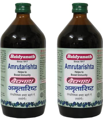 Baidyanath Amrutarishta Bacterial Infection Liquid 220 Ml Pack of 2