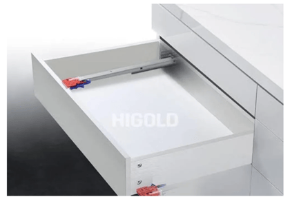 ADISON Concealed Drawer Slides for Wardrobe, Ideal for Seamless Drawer Installation, Perfect for Modern cabinetry and Furniture Desig 45cm, Set of 2 Pairs