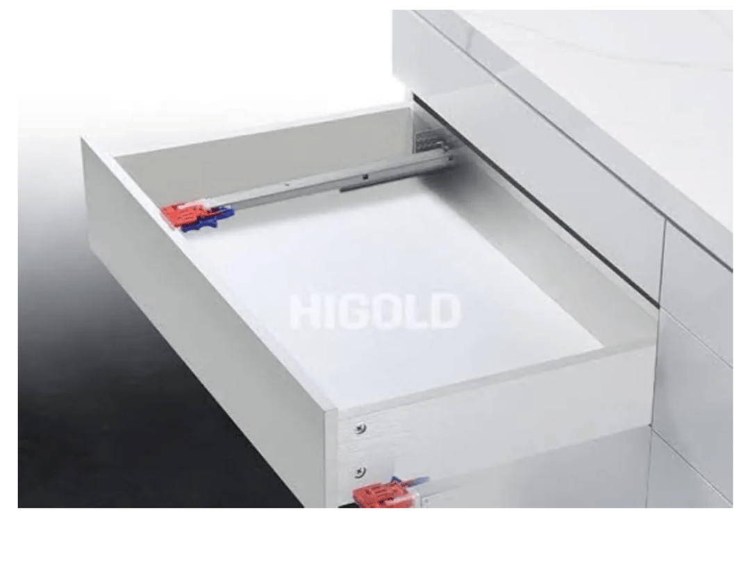 ADISON Concealed Drawer Slides for Wardrobe, Ideal for Seamless Drawer Installation, Perfect for Modern cabinetry and Furniture Desig 45cm, Set of 2 Pairs