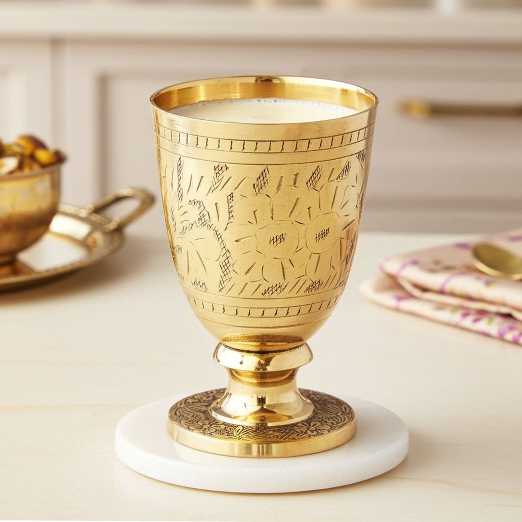 Pure Brass Glass, 260 Ml (ZMAS268 F)