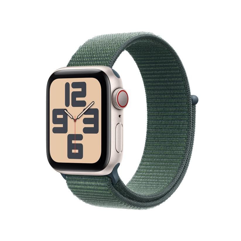 Apple Watch SE GPS + Cellular 40mm Starlight Aluminium Lake Green Sport Loop