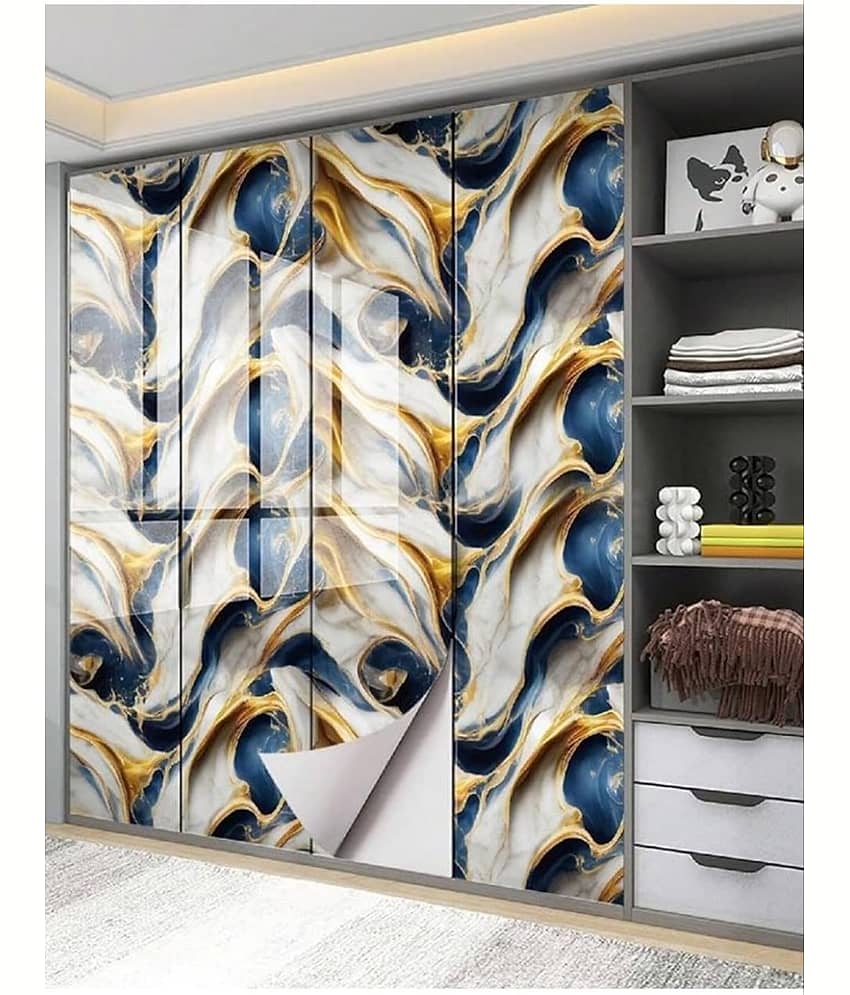 Sekhmet Self-Adhesive Wallpaper Waterproof Old Furniture Vinyl Stickers Wooden Door Wardrobe Desktop PVC Wall Papers(60*200)