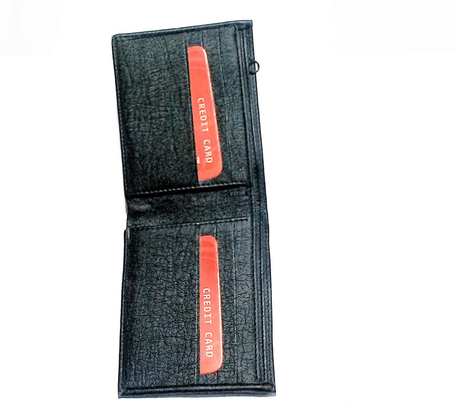 Nawani D.5 Men's Black Leather Wallet, Size- 11/9 cm