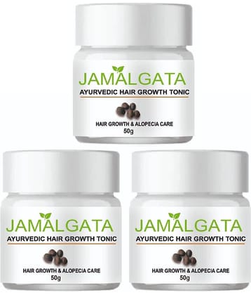 pink square Jamalgata Hair Growth Powder  For Prevents Hair Regrowth  50 gm Pack of 3