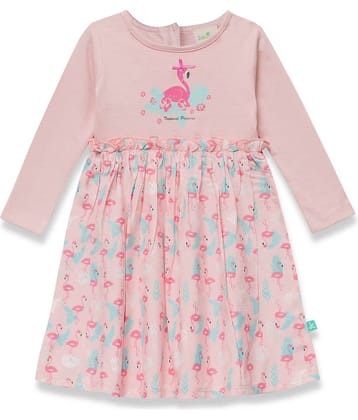 Juscubs Pack of 1 Baby Girls Cotton Frock ( Pink )