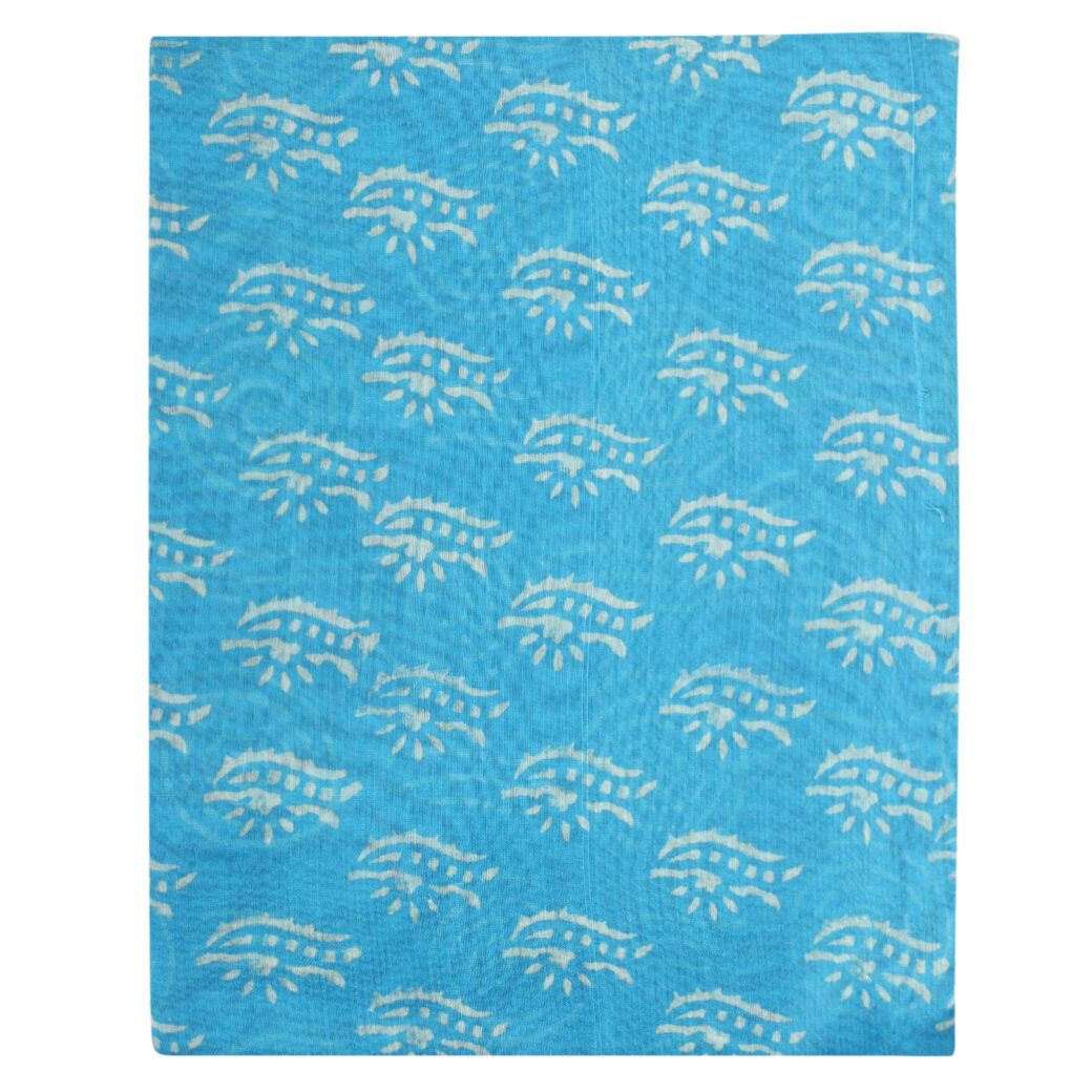 HANDLOOM CHANDERI 03 PCS DABU PRINTED SUIT (SKU - 1RDS01270221 Suit 98)