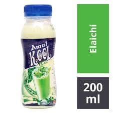 Amul Kool Milk - Elaichi Flavour, 200 Ml Pet Bottle