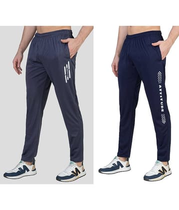 Zeffit - Multicolor Lycra Men's Trackpants ( Pack of 2 )