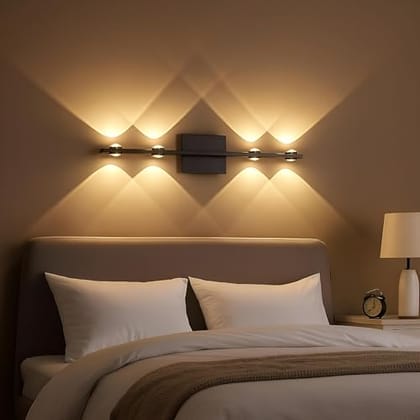 FILLISKA Aluminium Led Luxurious Indoor Up/Down Wall Light Warm White, Shockproof & Rustproof Alluminium Body