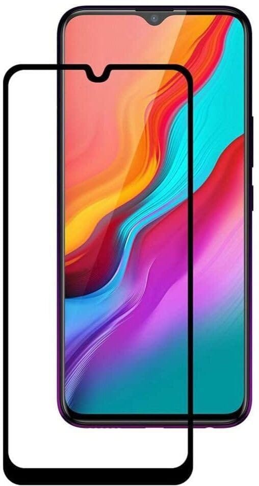 PLUGTECH Advanced Tempered Glass With Anti-Explosion 9H Hardness Edge-To-Edge Coverage Screen Guard for INFINIX HOT10T