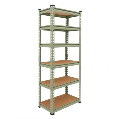 BonKaso Adjustable 6-Shelf Metal Storage Rack 2