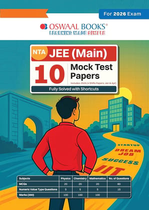 Oswaal NTA JEE (Main) 10 New Pattern Mock Test Papers Book | Fully Solved with Shortcuts | For 2026 Exam-2026 EXAMINATIONS [Paperback] oswaal