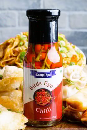Somchai Thai Bird's Eye Chilli in Vinegar (200g) | Extra Spicy Pickled Peppers | Asian Condiment & garnish Somchai Thai Bird's Eye Chilli in Vinegar (200g) | Extra Spicy Pickled Peppers | Asian Condiment & garnish
