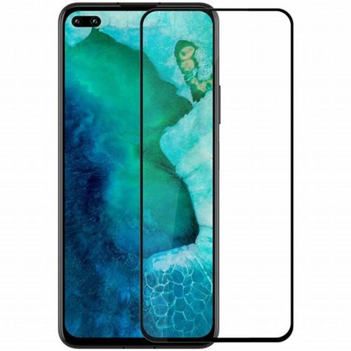 PLUGTECH Advanced Tempered Glass With Anti-Explosion 9H Hardness Edge-To-Edge Coverage Screen Guard for OPPO RENO3PRO