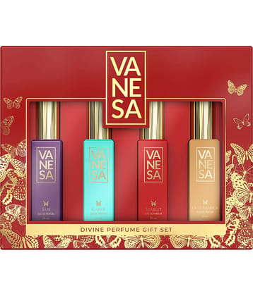 Vanesa Divine Perfume Gift Set (20 ml x 4) Eau de Parfum - 80 ml  (For Women)