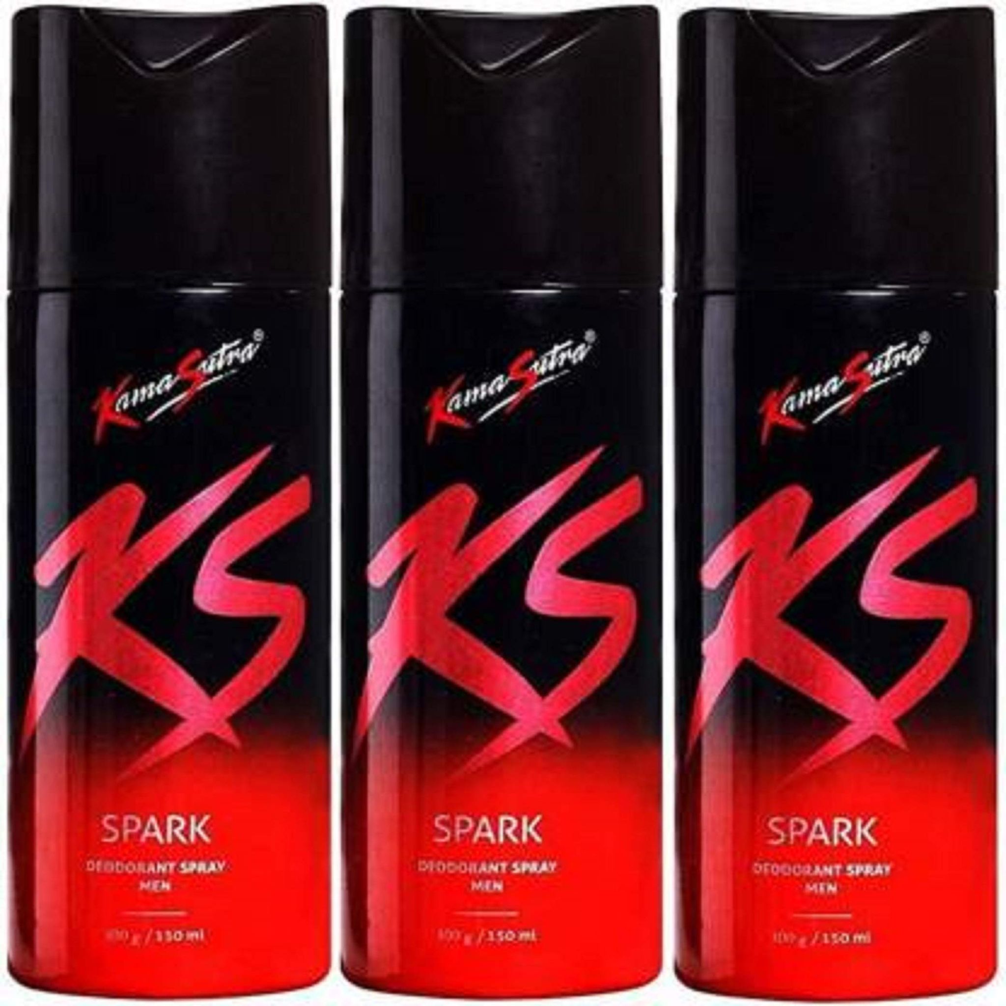 Kama Sutra Spark Deodorant for Men (150ml) Pack Of 3