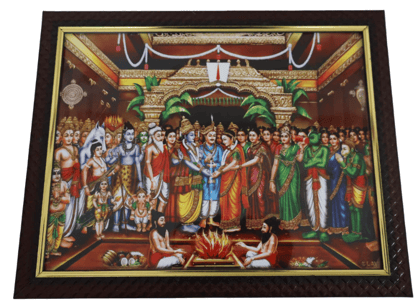 Hindu Wedding Ceremony Framed Art Print