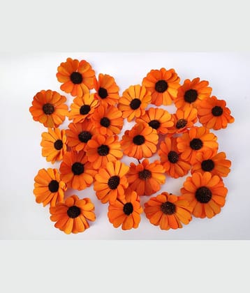 Fab n Style - Orange Sunflower Artificial Flower ( Pack of 1 )