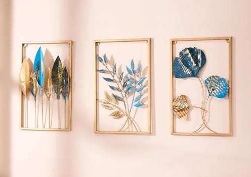 Nature-Inspired Leaf Design | Easy Installation (Set of 3