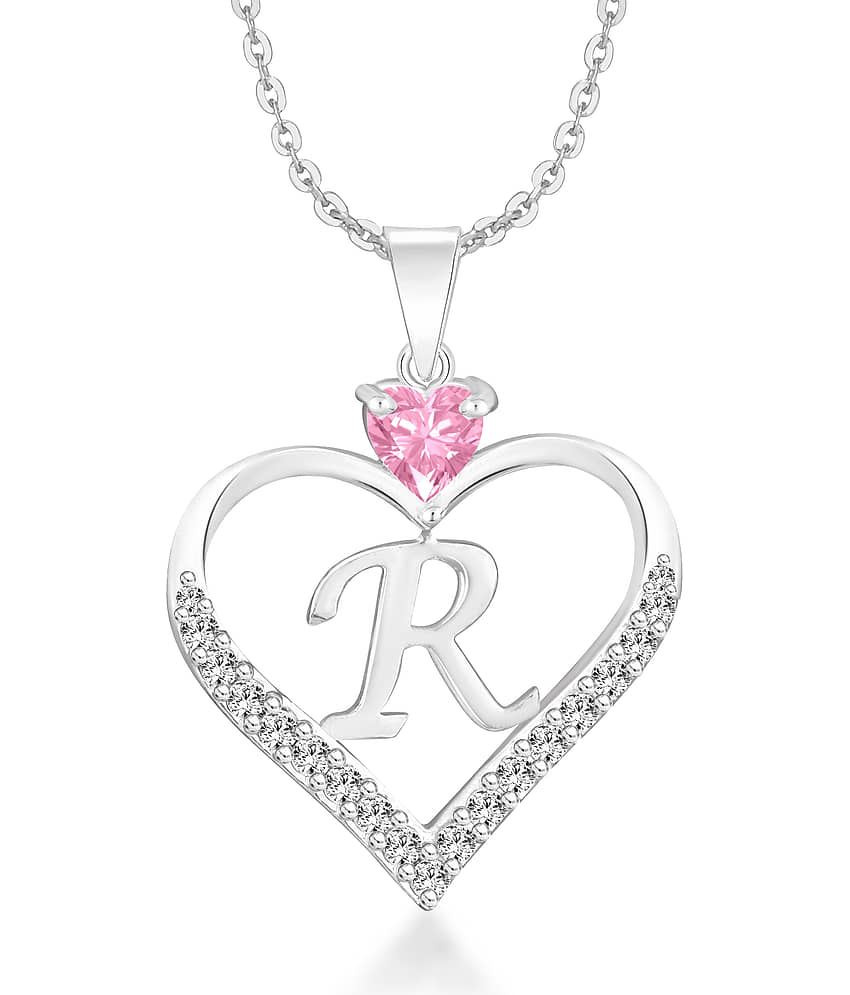 HEER COLLECTION - Pink Pendant ( Pack of 1 )