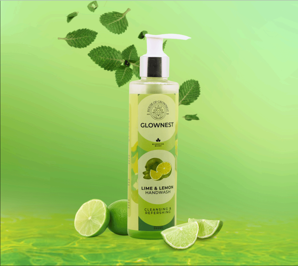 Glownest Bio Enzyme Based Lime & Lemon Hand Wash (200ml)