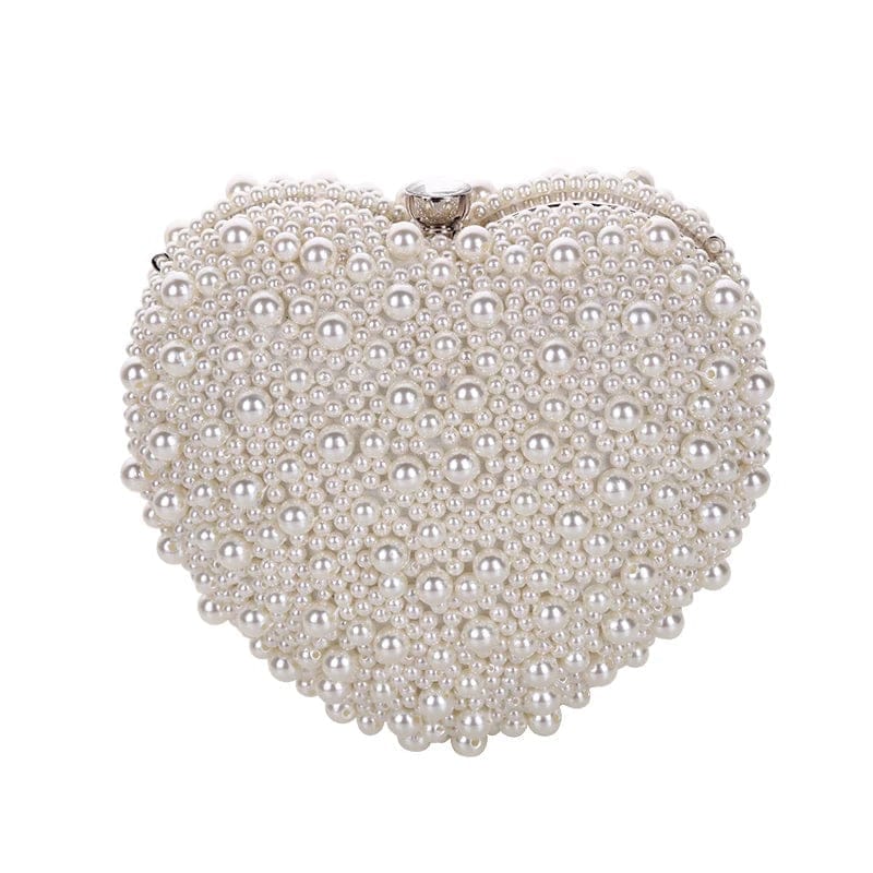 Factory Wholesale Luxury Ivory Pearl Clutch Handbag Custom Double Sided Beads for Wedding Party Evening Bridal Events-Woman Girl
