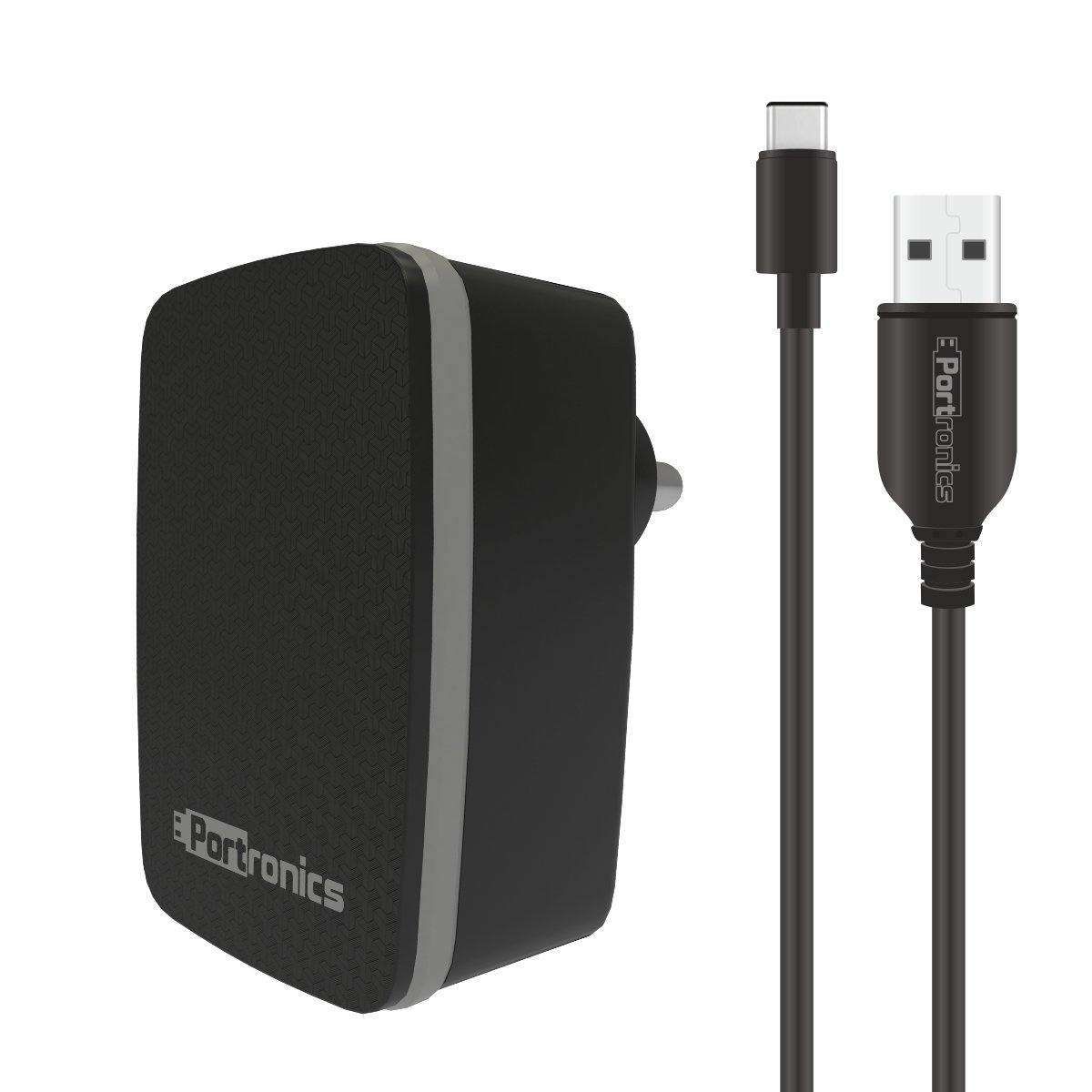 Portronics Adapto 64 Quick Charger with Single USB Port