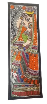 Exquisite Madhubani Painting on Handmade Paper - Vibrant Multi-Colored Art for Home Decor