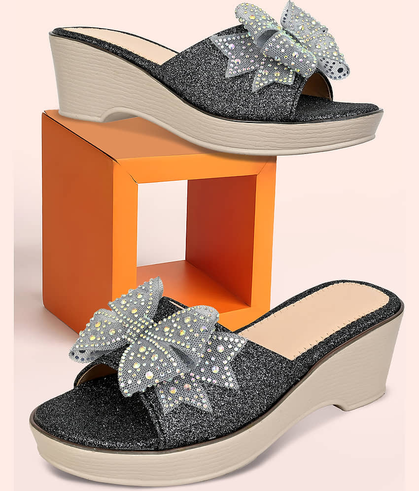 Cozy Wear Black Women's Sandal Heels