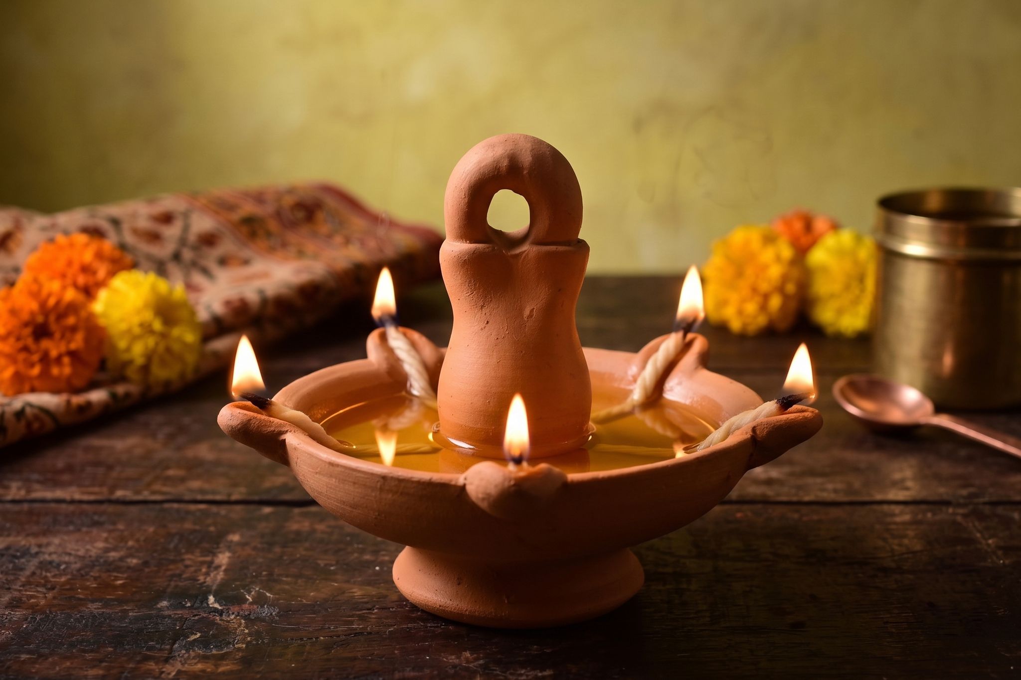 Handcrafted Lamp | Traditional Decorative Home & Pooja Décor