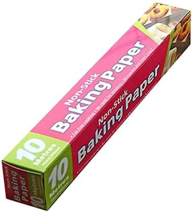 DHRUVINSRI Microwave Oven Proof Baking Paper – 10 Meter Roll,  1+1 Buy One Get One Free