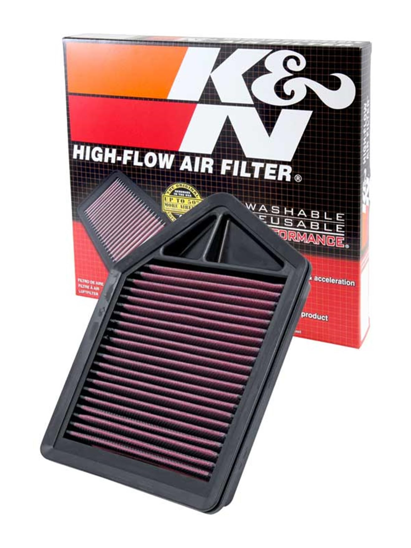 K&N 33-2437 High Performance Replacement Air Filter