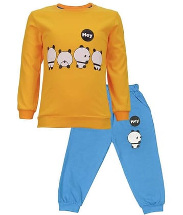 CATCUB Unisex for Baby Cotton Tops & Bottoms Sets ( Yellow )