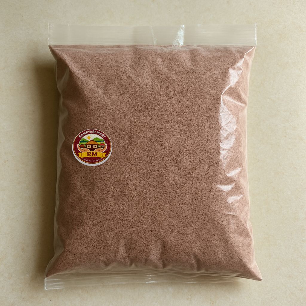 Rampyari Mart's ragi flour (finger millet flour)