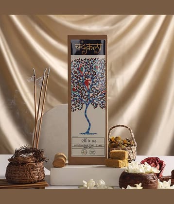 Chandrakala Incense Stick Rose,Kewda,Musk,Guggal,Loban,Pure Sandal 60 Pieces ( Pack of 1 )