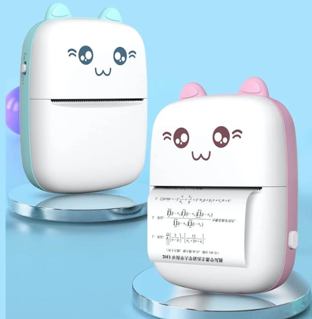 Pocket Mini Bluetooth Thermal Printer Wireless Smart Printer for Photos (Includes 1 Roll Paper)