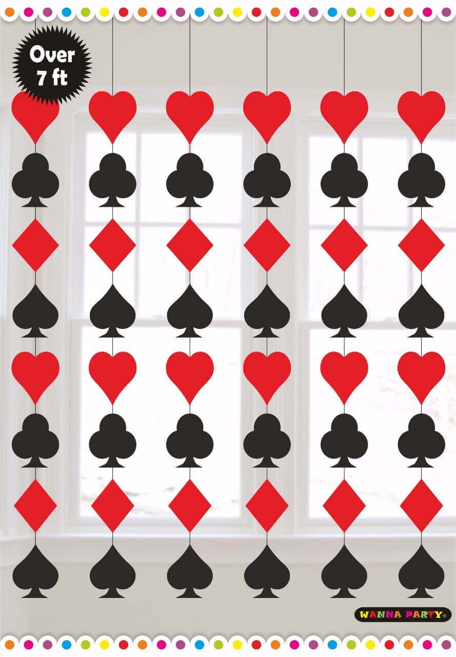 Card Party String Decoration - 6PC