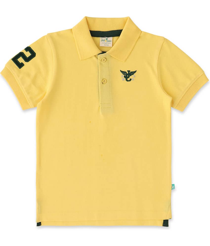 Juscubs Pack of 1 Boys Cotton T-Shirt ( Yellow )
