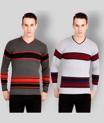 NEUVIN Multi V Neck Sweater