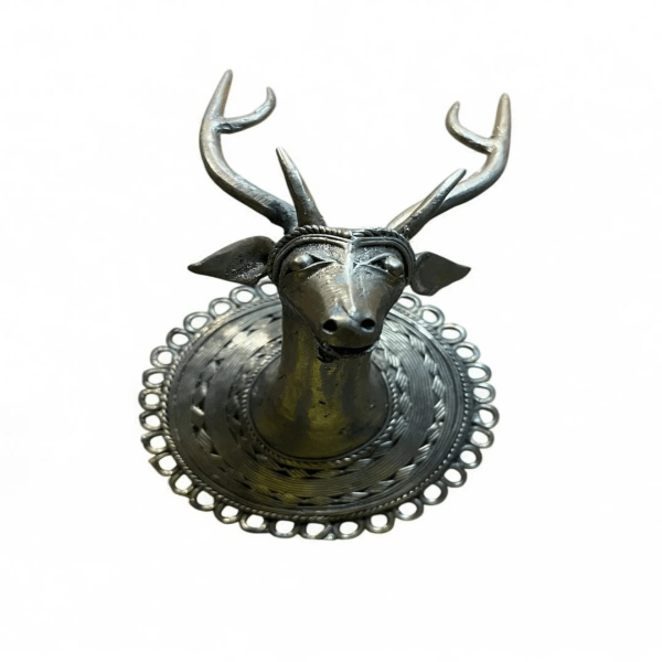"Exquisite Handcrafted Brass Deer Head Wall Decor "