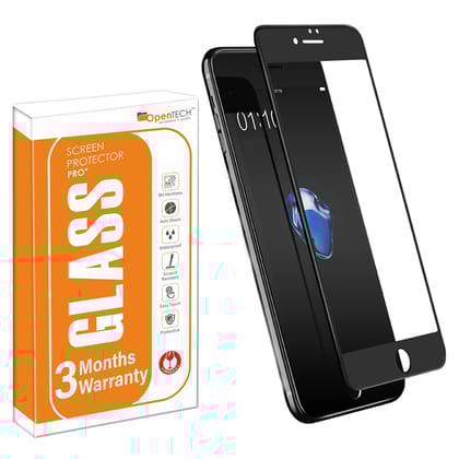 OpenTech® Military-Grade Tempered Glass Screen Protector Compatible for iPhone 6 Plus / 6s Plus Edge to Edge Coverage with Easy Installation kit (BLACK COLOR) OpenTech® Military-Grade Tempered Glass Screen Protector Compatible for iPhone 6 Plus / 6s Plus