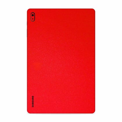 Wrapcart Matte Red Tab Skin | Vinyl Tablet Protective Wrap